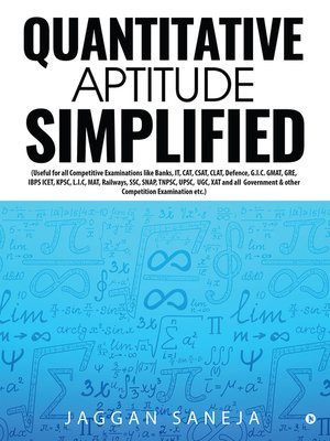 cover image of Quantitative Aptitude Simplified